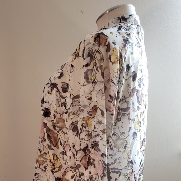 I Jeans By Buffalo Floral Button Up Shirt - Picture 4 of 7